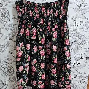 Reversible Floral or Polka Dots Smocked Dress/ Shirt